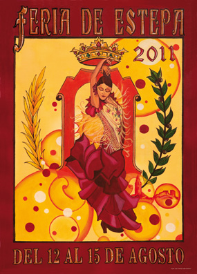 Cartel de la Feria de Estepa 2011, obra de José Antonio Galán
