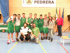 Equipo juvenil del Club Pedrera Baloncesto
