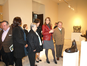 La alcaldesa de Osuna inaugurando las nuevas salas del Museo de Osuna