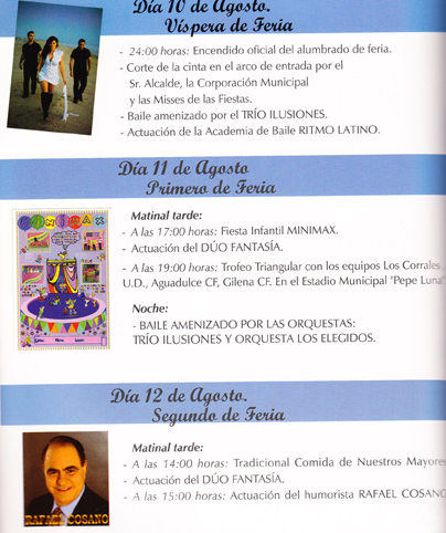 Programa de Feria de Gilena 2011 - 1