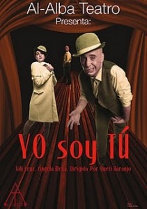 Cartel anunciador de la obra de teatro "Yo soy tú", del grupo ursaonense Al-Alba.
